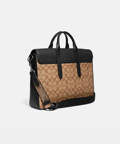 Alternative view of Coach Sullivan Portfolio Brief In Signature Canvas