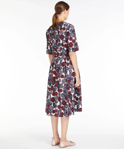 Alternative view of 'S Max Mara Embroidered Belt-Adorned Cotton Dress