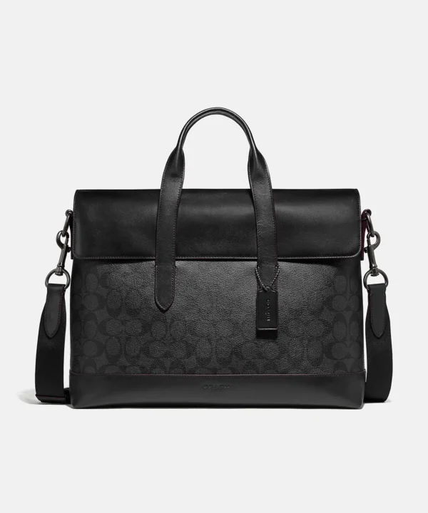Coach Hamilton Portfolio Brief In Signature Canvas