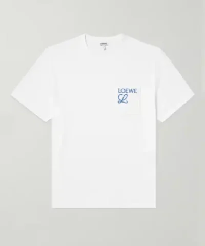 Loewe Logo-Embroidered Cotton-Jersey T-Shirt
