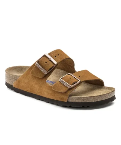 Alternative view of Birkenstock Arizona Soft Footbed Suede Leather Slides