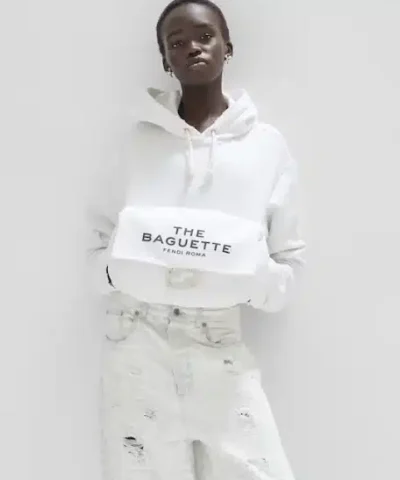 Fendi White Jersey Fendi by Marc Jacobs Sweatshirt