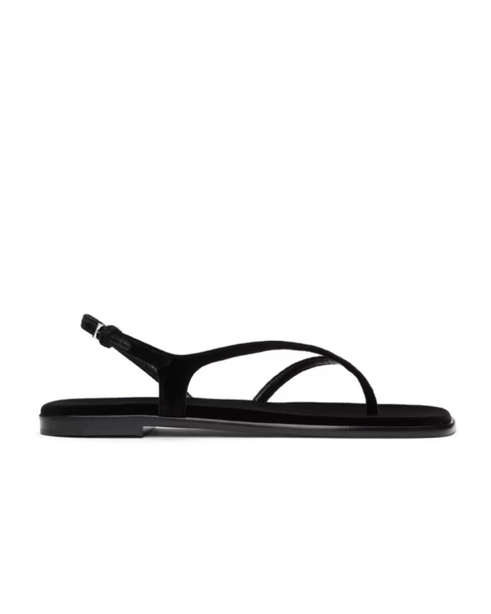 The Row Constance Leather Flat Slingback Sandals - Image 6