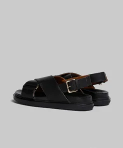 Alternative view of Marni Black Leather Fussbett