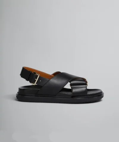 Marni Black Leather Fussbett