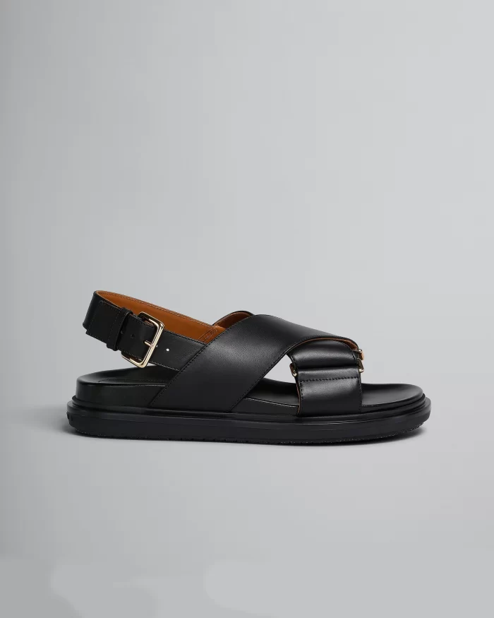 Marni Black Leather Fussbett