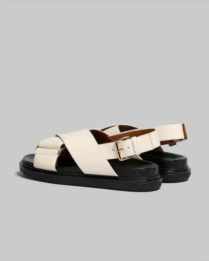 Marni White Leather Fussbett - Image 2