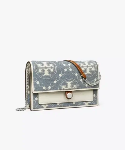 Alternative view of Tory Burch T Monogram Denim Chain Wallet