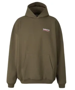 Balenciaga Logo Embroidered Hoodie