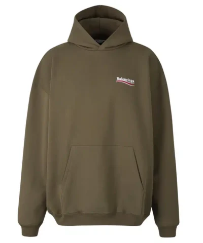 Balenciaga Logo Embroidered Hoodie