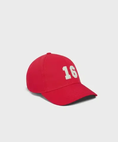 Alternative view of Celine No.16 Baseball Cap / Cotton Rouge