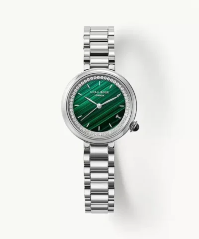 Lola Rose Malachite Watch With Zircon