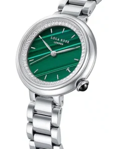 Alternative view of Lola Rose Malachite Watch With Zircon