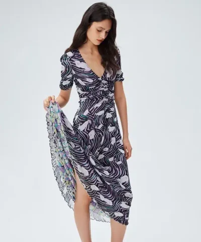 Alternative view of DVF Koren Reversible Mesh Dress