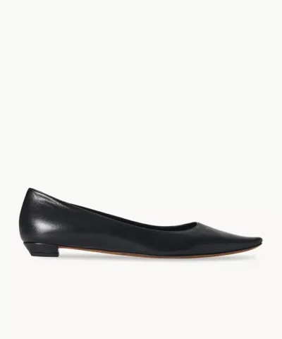 The Row Claudette Flat in Leather
