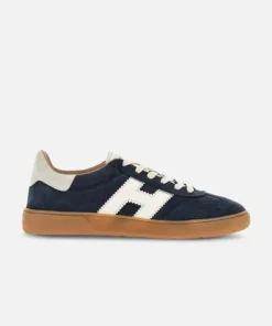 Hogan H327 Cool Panelled Blue Leather Sneakers