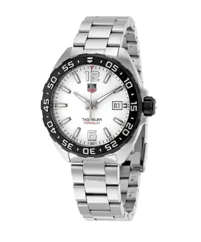 Alternative view of TAG Heuer Formula 1 Quartz 41mm, White Dial Silver Steel Strap Watch