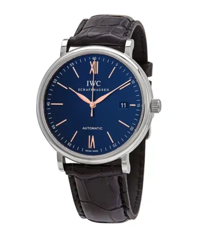 Alternative view of IWC Schaffhausen Portofino Automatic Blue Dial Men's Watch