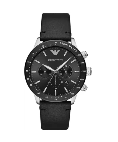 Emporio Armani Mario Chronograph Quartz Black Dial Men's Watch