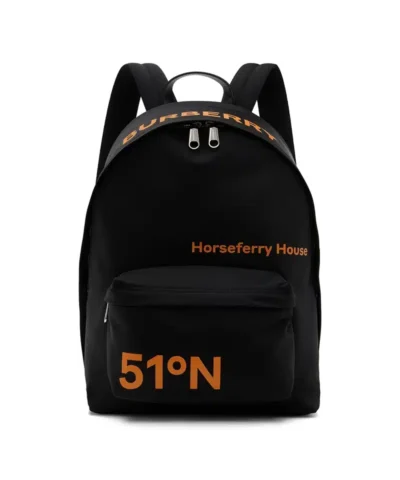 Burberry Black Coordinates Backpack