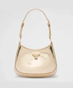 Prada Cleo Brushed Leather Shoulder Bag
