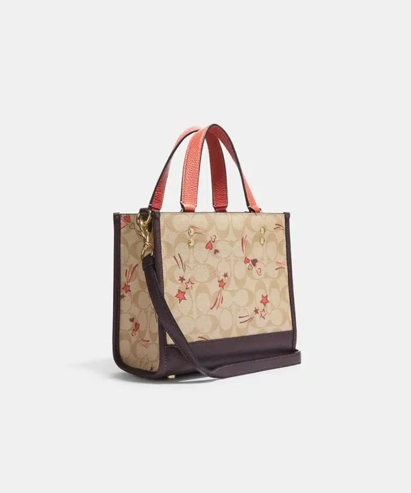 Alternative view of Coach Dempsey Tote 22 In Signature Canvas With Heart And Star Print