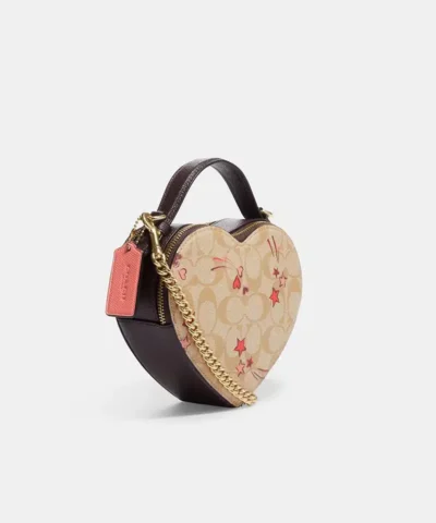 Alternative view of Coach Heart Crossbody In Signature Canvas With Heart And Star Print