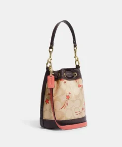 Alternative view of Coach Mini Dempsey Bucket Bag In Signature Canvas With Heart And Star Print
