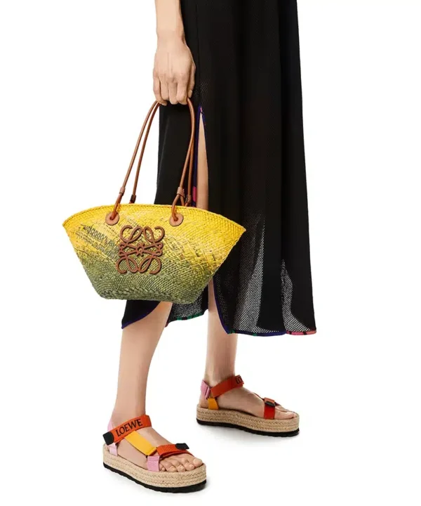 Alternative view of LOEWE x Paula's Ibiza Small Anagram Raffia Basket Bag