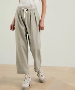 Brunello Cucinelli Lightweight Stretch Cotton Trousers With Shiny Eyelets