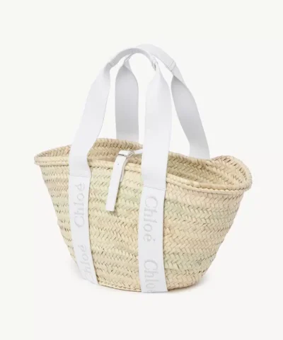 Alternative view of Chloé Sense Medium Raffia Tote Bag