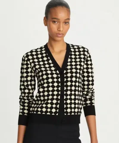 Tory Burch Jacquard Viscose Cardigan