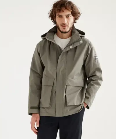AIGLE Mens Gore-Tex® Short Parka Detach Hood