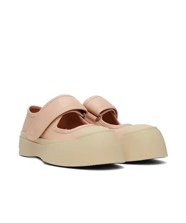 Alternative view of Marni Pink Pablo Touch-Strap Sneakers