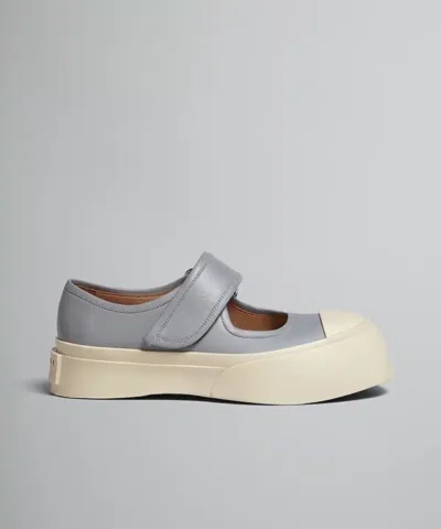 Marni Grey Pablo Mary-Jane Sneakers