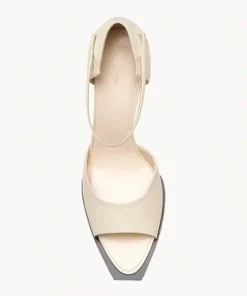 Alternative view of The Row MJ Calfskin Ankle-Strap Sandals