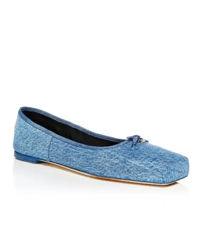 Alternative view of Alexander Wang Women's Billie Flats In Washed Denim