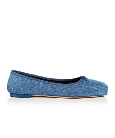 Alexander Wang Women's Billie Flats In Washed Denim