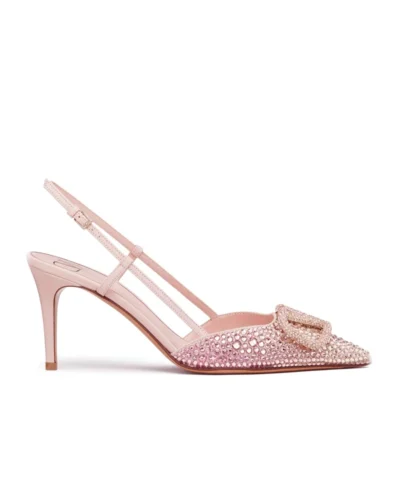 Valentino Garavani VLogo 85mm Crystal-Embellished Pumps