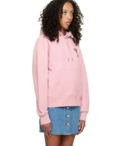 Alternative view of Ami Alexandre Mattiussi Pink Ami de Coeur Hoodie