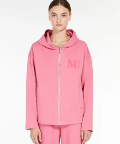 'S Max Mara Technical Cotton Jersey Sweatshirt