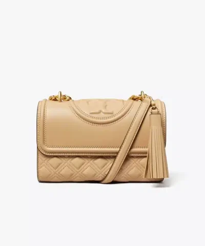 Tory Burch Small Fleming Convertible Shoulder Bag In Desert Dune