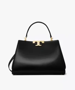 Tory Burch Eleanor Satchel In Black