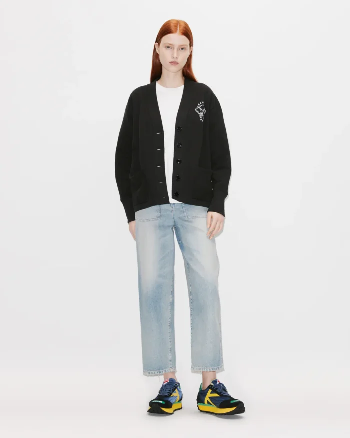 Kenzo Elephant 'Varsity Jungle' Cardigan In Black - Image 6