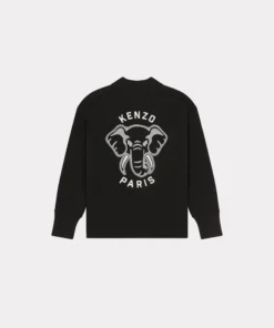 Alternative view of Kenzo Elephant 'Varsity Jungle' Cardigan In Black