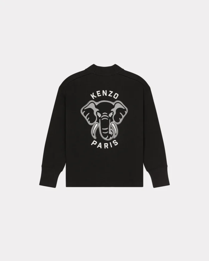 Kenzo Elephant 'Varsity Jungle' Cardigan In Black - Image 2
