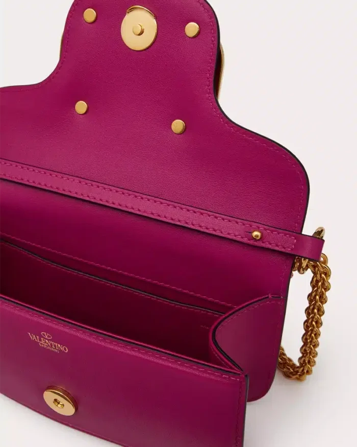 Valentino Garavani Loco Small Shoulder Bag In Calfskin - Image 4