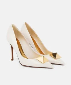 Alternative view of Valentino Garavani One Stud Patent Leather Pumps 100mm
