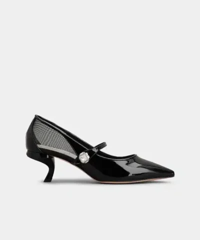 Roger Vivier Virgule Babies Pumps in Black Patent Leather