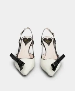 Alternative view of Roger Vivier Virgule Bow Slingback Pumps in Fabric
